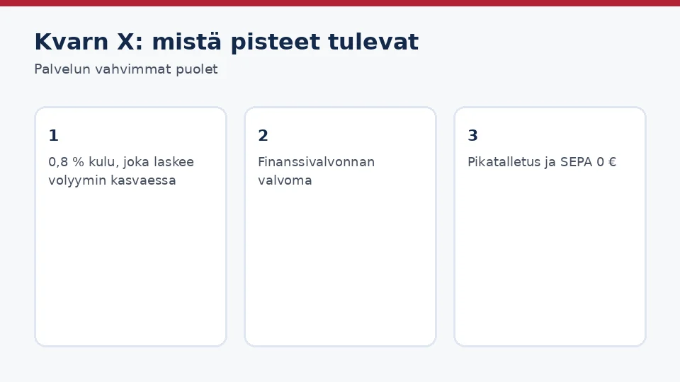 Kvarn X: kolme suurinta vahvuutta